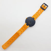 2010 Flik Flak ZFCS021 noir et orange montre avec sangle d'origine