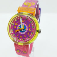 2012 Pink & Purple Heart ZFPNP002 Flik Flak reloj para chicas