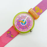 2012 Pink & Purple Heart ZFPNP002 Flik Flak montre pour les filles