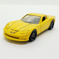 Vintage 2003 Yellow C6 Corvette Hot Wheels Coche | Coche de juguete de Corvette