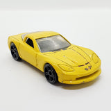 Vintage 2003 Yellow C6 Corvette Hot Wheels Car | Corvette Toy Car
