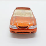 Vintage 1996 Orange Mustang GT Hot Wheels Auto | Ford Toy Car