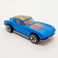 خمر 1979 Blue Split Window '63 Corvette Hot Wheels سيارة | سيارة كورفيت لعبة