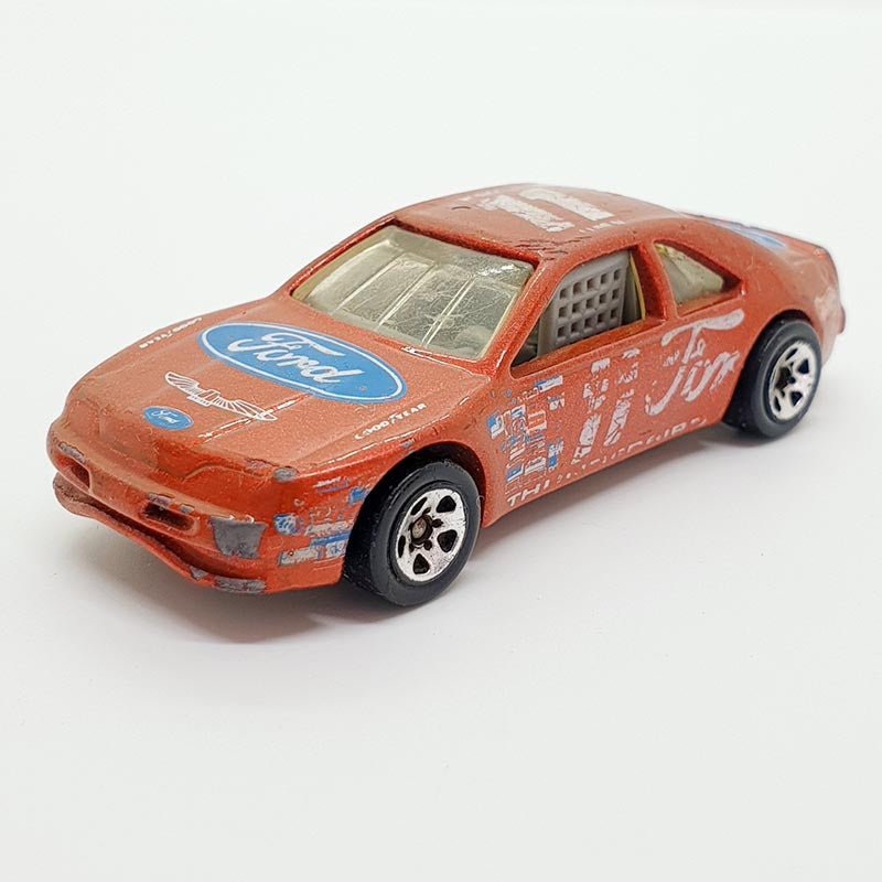 Vintage 1992 Red Ford Thunderbird Hot Wheels Car | Ford T-Bird Toy