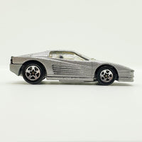 Vintage 1997 Silver Ferrari Testarossa F512M Hot Wheels Voiture | Voiture de jouets Ferrari