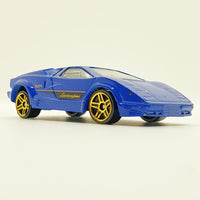 Vintage 1997 Blue Lamborghini Countach Hot Wheels Voiture | Voiture de jouets Lamborghini