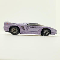 Vintage 1993 Purple Vector "Avtech" WX-3 Hot Wheels Auto | Exotisches Spielzeugauto