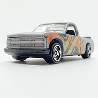 Vintage 1995 Grey Chevy 1500 Hot Wheels Car | Chevy Toy Car