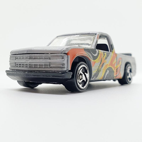 Vintage 1995 Grey Chevy 1500 Hot Wheels Auto | Chevy Toy Car