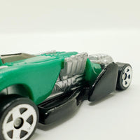 عتيقة 2002 خضراء الملح مسطح متسابق Hot Wheels سيارة | السيارات القديمة