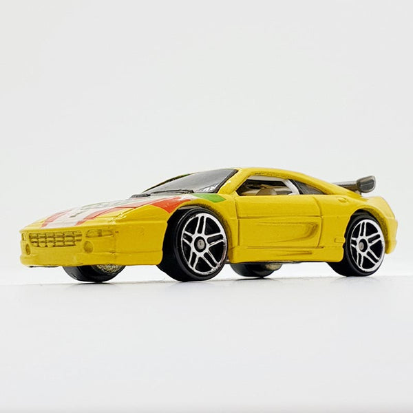 Vintage 1999 Yellow Ferrari 355 Herausforderung Hot Wheels Auto | Ferrari Race Car