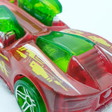 Vintage 2004 Red X-Raycers ما 4-2 Hot Wheels سيارة | سيارة لعبة مستقبلية