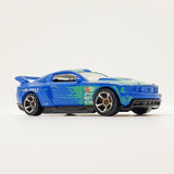 Vintage 2011 Blue Custom Ford Mustang Hot Wheels Car | Ford Toy Car