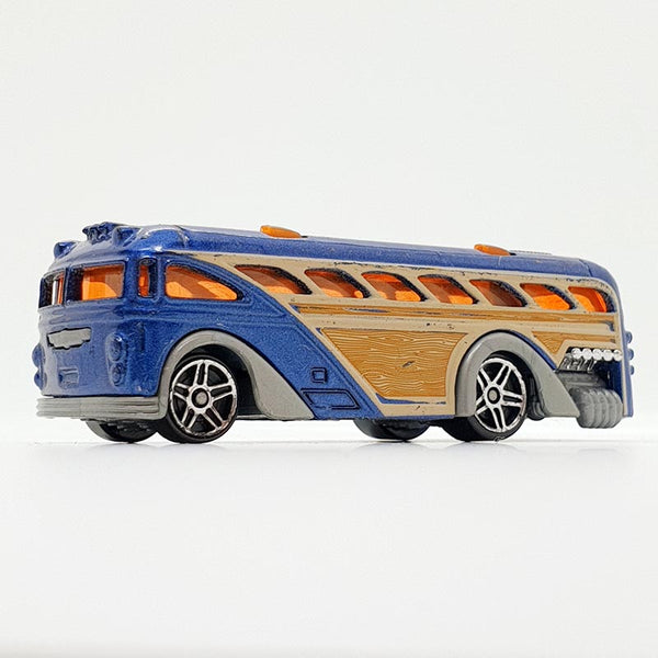 Autobús escolar vintage 2000 Blue Surfin Hot Wheels Coche | Coche de juguete genial