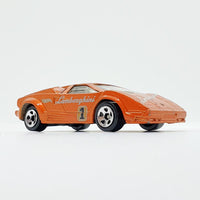 Vintage 1997 Orange Lamborghini Countach Hot Wheels Voiture | Voitures exotiques