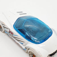 Vintage 2013 White Golder Arrow Hot Wheels Voiture | Voiture de jouets vintage