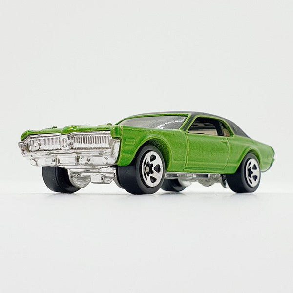 Vintage 2001 Green '68 Cougar Hot Wheels Coche | Coche de juguete de la vieja escuela