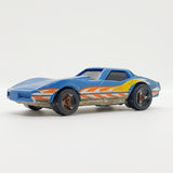 Vintage 1976 Blue '75 Corvette Stingray Hot Wheels Coche | Coche de juguete de Corvette