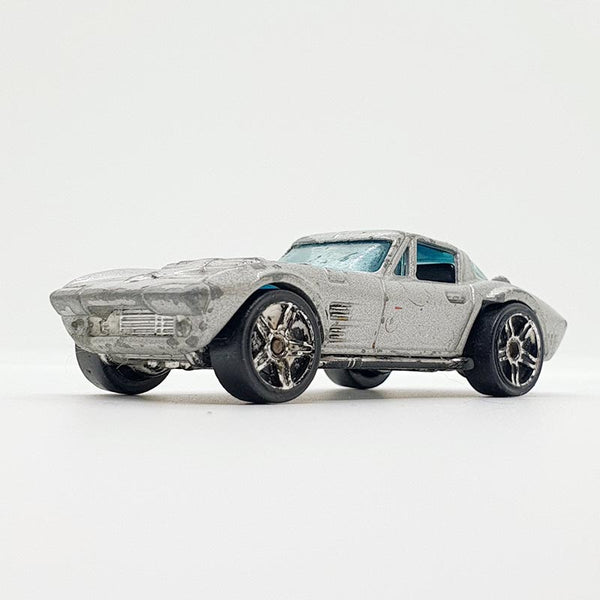 Vintage 2008 Grey Corvette Grand Sport Hot Wheels Car | Corvette Toy Car