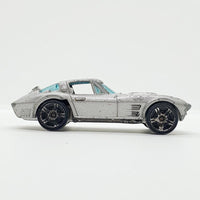 Vintage 2008 Grey Corvette Grand Sport Hot Wheels Auto | Corvette Toy Car
