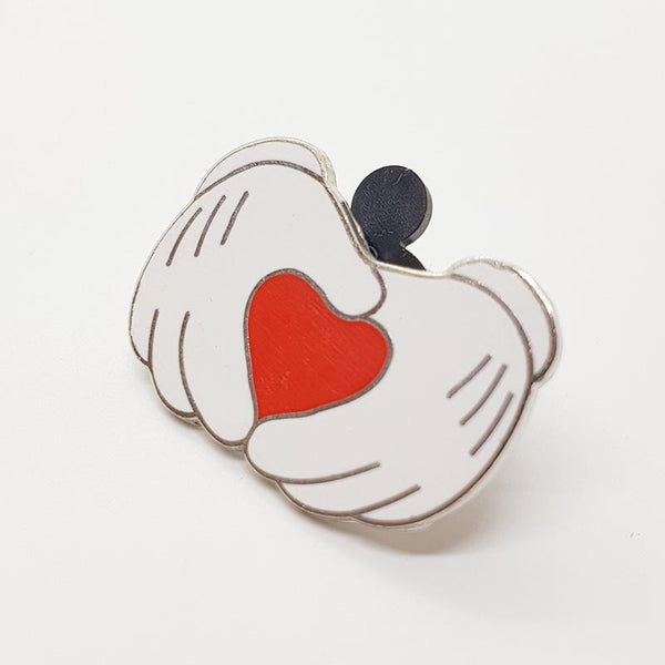 2002 Mickey Mouse Mani a forma di cuore Disney Pin | Collezione Disney Pin