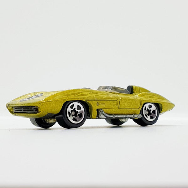 Vintage 2002 Yellow Corvette Stingray Hot Wheels Macchina | CORVETTE TOY AUTO