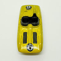 Vintage 2002 Yellow Corvette Stingray Hot Wheels Car | Corvette Toy Car