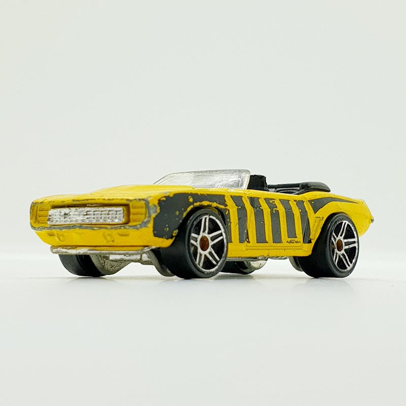 Vintage 2008 Yellow '69 Camaro Hot Wheels Car | Chevrolet Toy Car