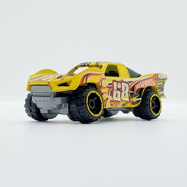 Vintage 2012 Yellow Baja Truck Hot Wheels Car | Monster Truck Toy Car