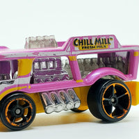 Vintage 2015 Pink Chill Mill Hot Wheels Car | Exotic Truck Toy Car