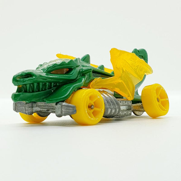 Vintage 2013 Green Dragon Blaster Hot Wheels Auto | Cool Dragon Toy Car Car
