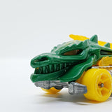 Vintage 2013 Green Dragon Blaster Hot Wheels Car | Cool Dragon Toy Car