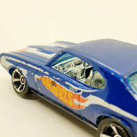 Vintage 2011 Blue '69 Pontiac GTO Hot Wheels Coche | Coche de juguete de Pontiac