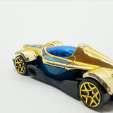 Vintage 2010 Gold Tone Formel Street Hot Wheels Auto | Exotisches Spielzeugauto