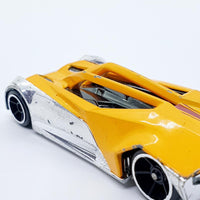 Vintage 2007 Yellow Split Vision Hot Wheels Car | Futuristic Toy Car