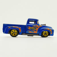 Vintage 2008 Blue DTX35 Custom '56 Ford Truck Hot Wheels Auto | Alter Schulauto