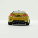 Vintage 2014 Yellow BMW M4 Hot Wheels Coche | BMW M Toy Car