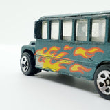 Vintage 1997 Bus scolaire vert Hot Wheels Voiture | Bus jouet vintage