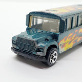 Vintage 1997 Green School Bus Hot Wheels Car | Vintage Toy Bus