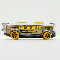 Autobús vintage 2013 Silver School Hot Wheels Coche | Autobús escolar genial
