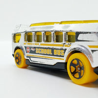 Autobús vintage 2013 Silver School Hot Wheels Coche | Autobús escolar genial