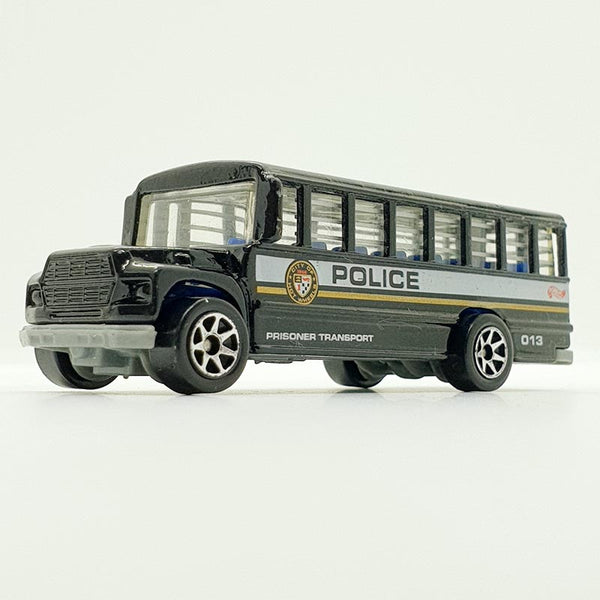 Vintage 1997 Black Police Bus Hot Wheels Car | Cool Police Bus