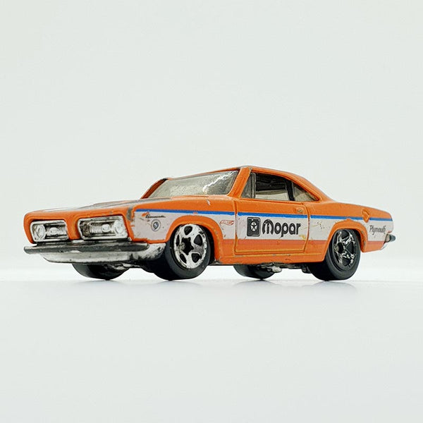 Vintage 2012 Orange '68 Plymouth Barracuda Formula S Hot Wheels Voiture | Voiture de la vieille école