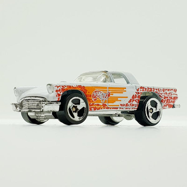 Vintage 1991 White '57 Thunderbird Hot Wheels Voiture | Voiture de jouet ford