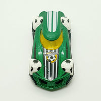 Vintage 2013 Green BDD12 Soccer Hot Wheels Macchina | Macchina giocattolo di calcio