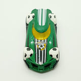 Vintage 2013 Green BDD12 Soccer Hot Wheels Voiture | Voiture de jouet de football