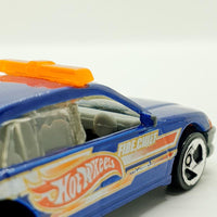 Vintage 1989 Blue Fire Chief Hot Wheels Car | Rare Toy Cars