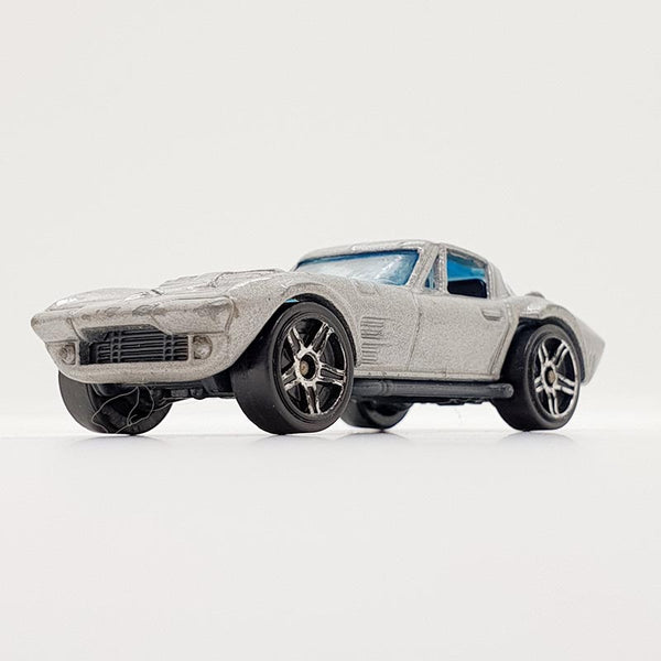 Vintage 2008 Grey Corvette Grand Sport Hot Wheels Auto | Corvette Toy Car
