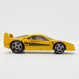 Vintage 1989 Yellow Ferrari F40 Hot Wheels Coche | Coche de juguete Ferrari Ultra Rare