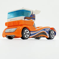 Vintage 1998 Orange Semi-Fast Hot Wheels Car | Vintage Toy Truck